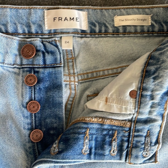 Frame sz 24 High-Rise Wide Leg Comfy Jeans - Picture 5 of 11